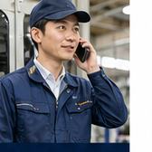 電話で対応する社員